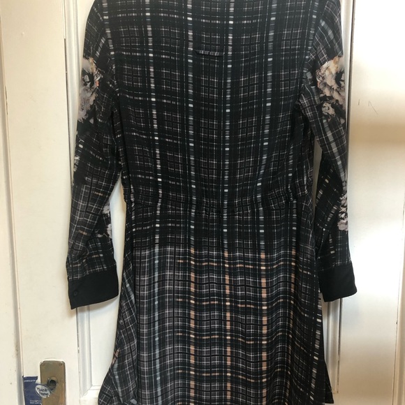 ALLSAINTS Sanko Prairie Dress 100% Silk - Picture 10 of 17